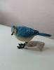 Decoratief vogeltje blauw-wit