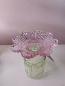 Vaasje roze/groen
