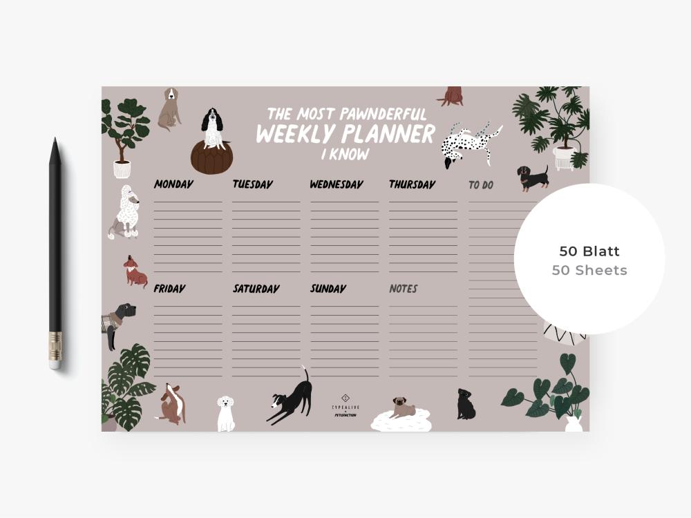 Weekplanner Hond