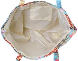 Beach Bag Blauw Flowers