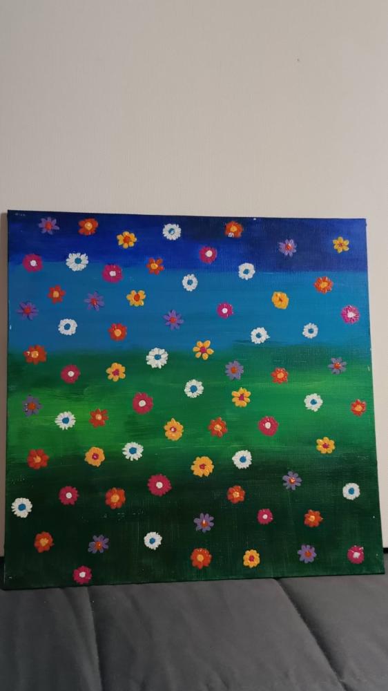 Schilderij bloemetjes