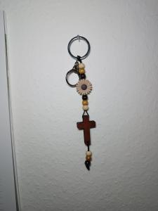 Sleutelhanger kruis lang