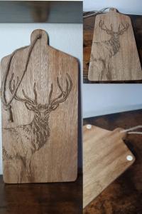 Decoratieve plank met hert