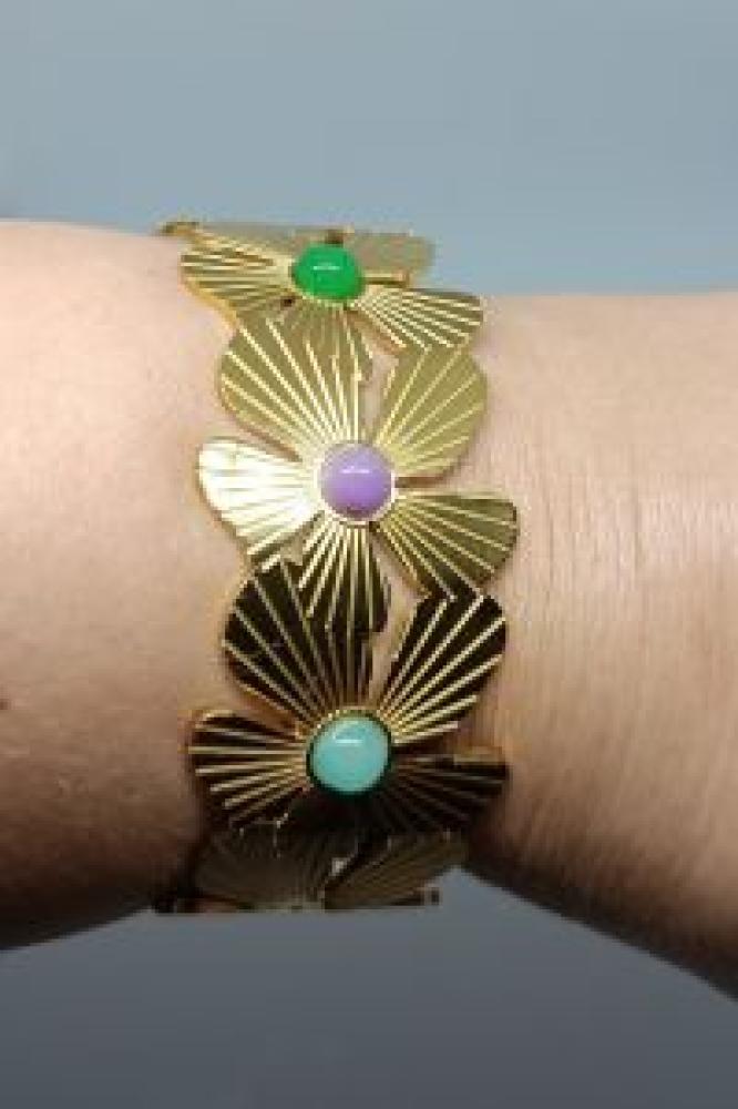 Stainless Steel Armband Daphne in gouden kleur