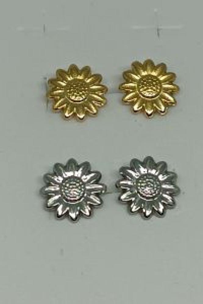 Stainless Steel oorbellen Sun Flower
