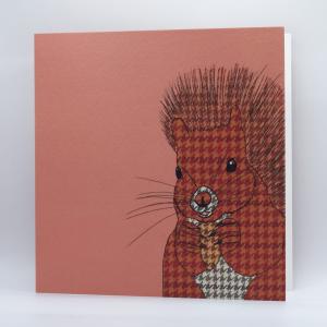 Drie dubbele vierkante kaarten "Bosdieren"