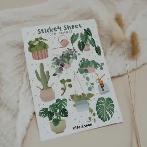 Stickervel planten met Monstera, Alocasia, Pannenkoekenplant & Meer